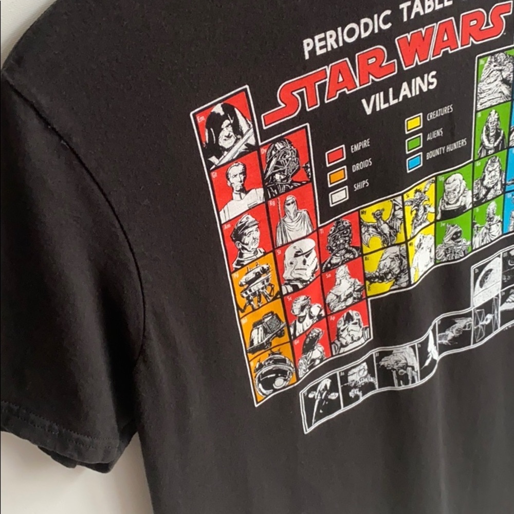 Star Wars Periodic Table Of Villains Tee, Size M - Picture 3 of 7